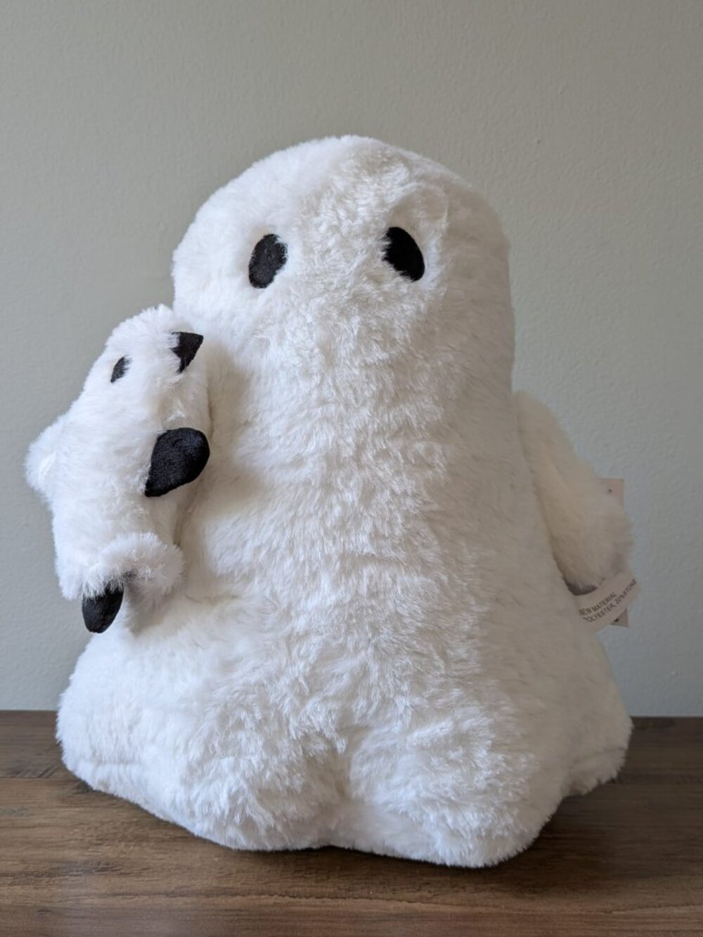Midnight Manor Ghost and Baby Ghost Plush Set Halloween Decor Spooky Cute